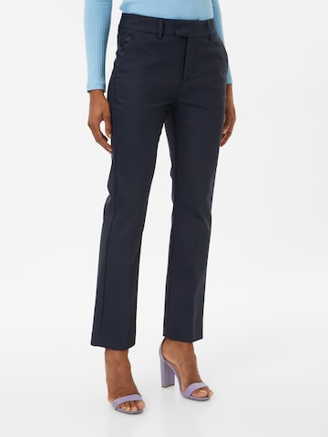 MOS MOSH Regular Chino Pants in Blue: front