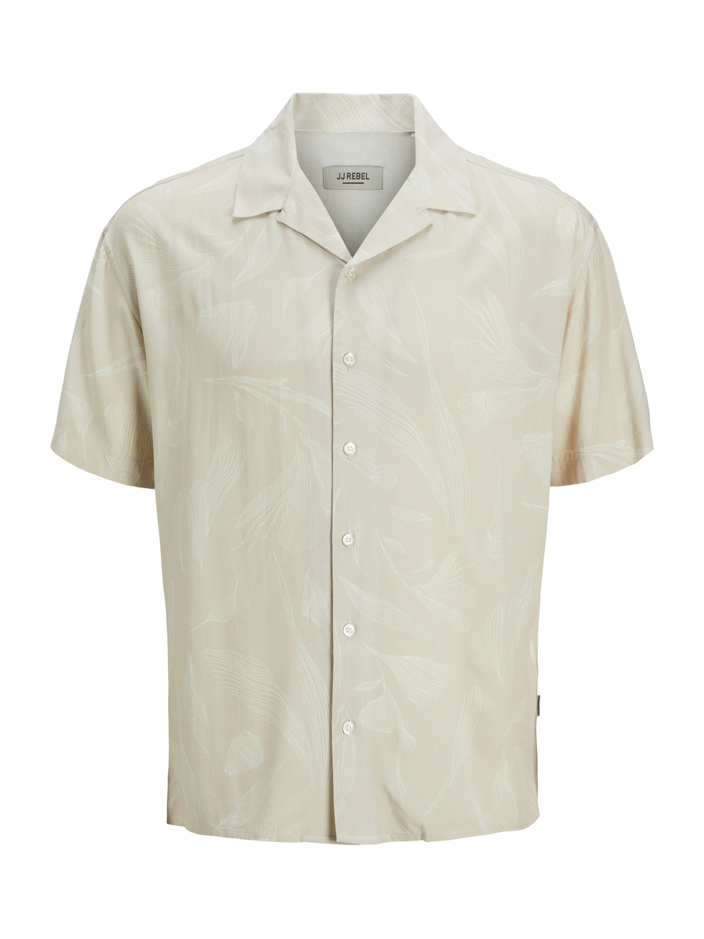 Coupe regular Chemise 'JREBBERN RESORT' JJ Rebel en beige : devant
