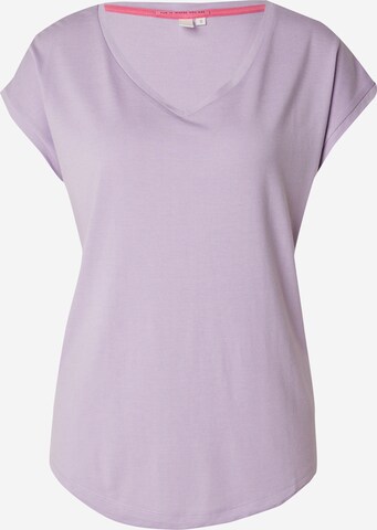 T-shirt QS en violet : devant