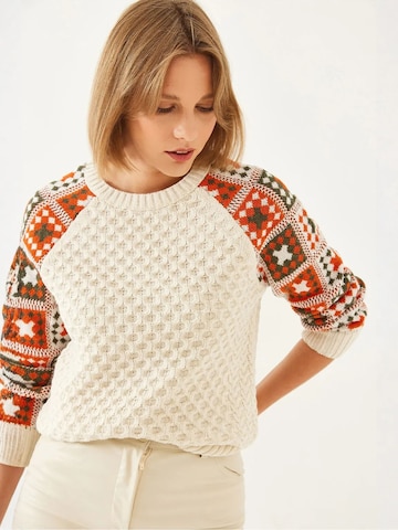 Bianco Lucci Pulover 'Pullover' | bež barva