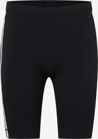 NIKE Skinny Workout Pants in Black: front