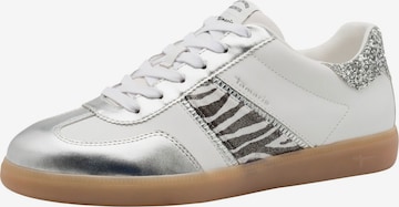 Baskets basses Tamaris en blanc : devant