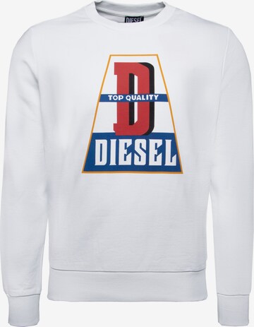 DIESEL Sweatshirt ' S-Ginn-K32 ' in Wit: voorkant