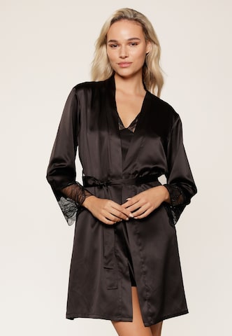 LingaDore Dressing gown in Black: front