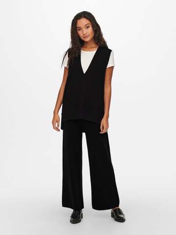 ONLY Wide leg Broek 'New Dallas' in Zwart