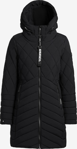 Cappotto invernale di khujo in nero: frontale