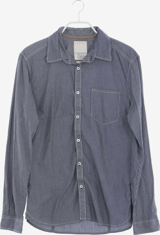ESPRIT Button Up Shirt in M in Blue: front