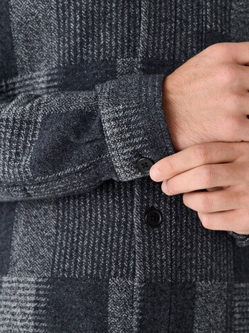 Next Comfort Fit Hemd in Grau