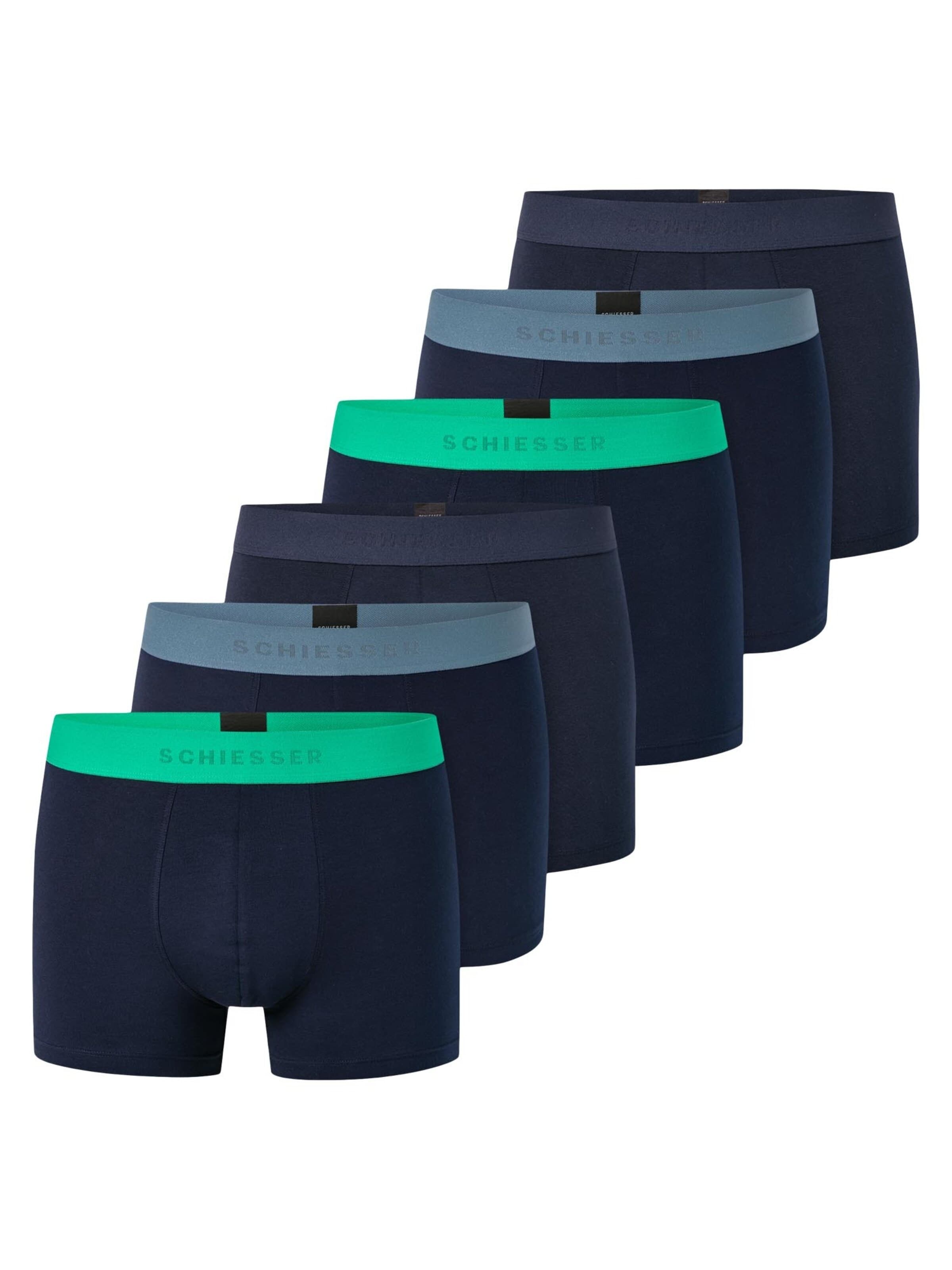 SCHIESSER Boxershorts '95/5 Cotton' in M in de kleur Blauw, Productweergave