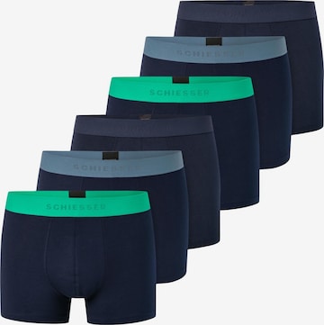 SCHIESSER Boxer shorts '95/5 Cotton' in Blue: front