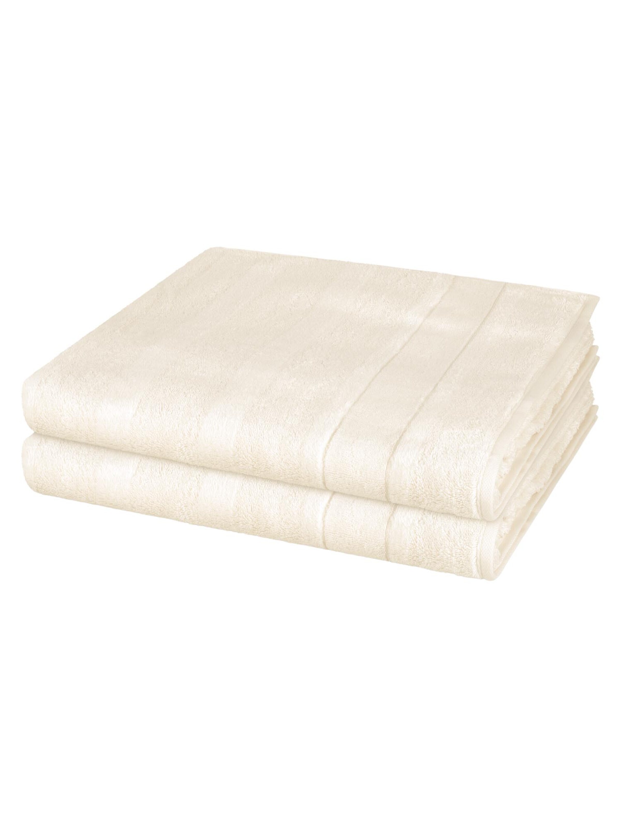 Cawö Towel 'Noblesse' in White: front