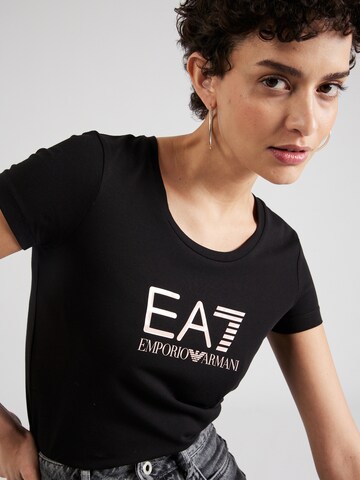 Tricou de la EA7 Emporio Armani pe negru