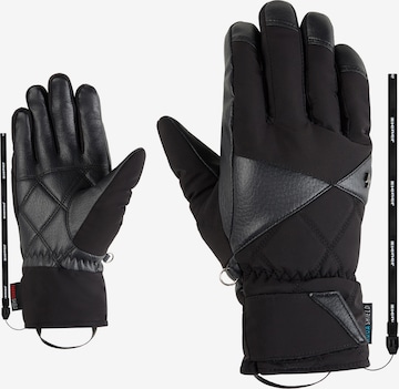 ZIENER Sporthandschuhe 'Koana' in Schwarz: Vorderseite