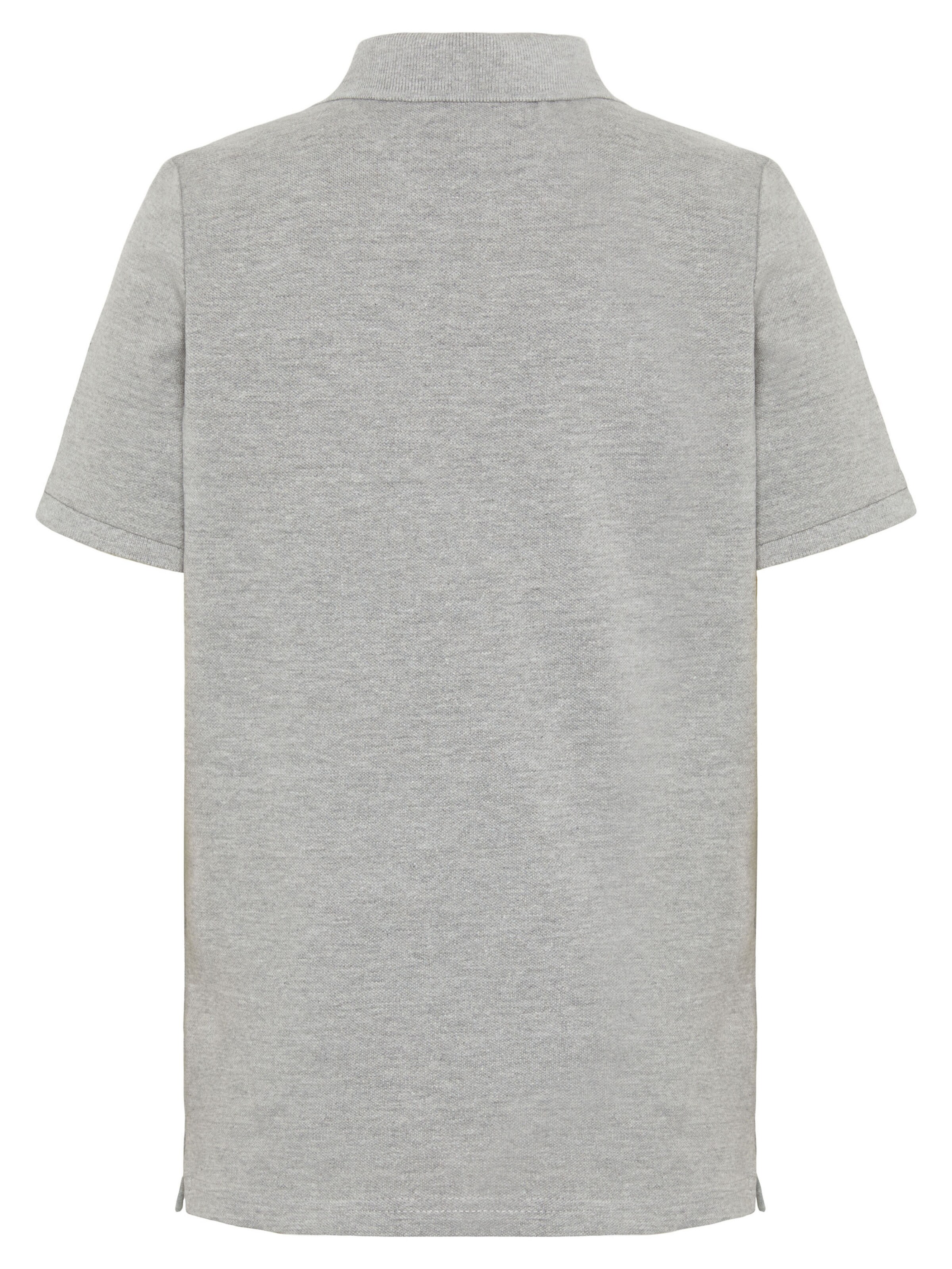 Polo Sylt Shirt ' mit Logo-Stickerei ' in Grey