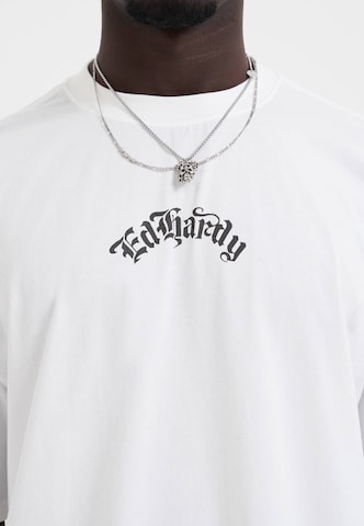 Ed Hardy - Camiseta 'Death Before Dishonor Eagle' en blanco
