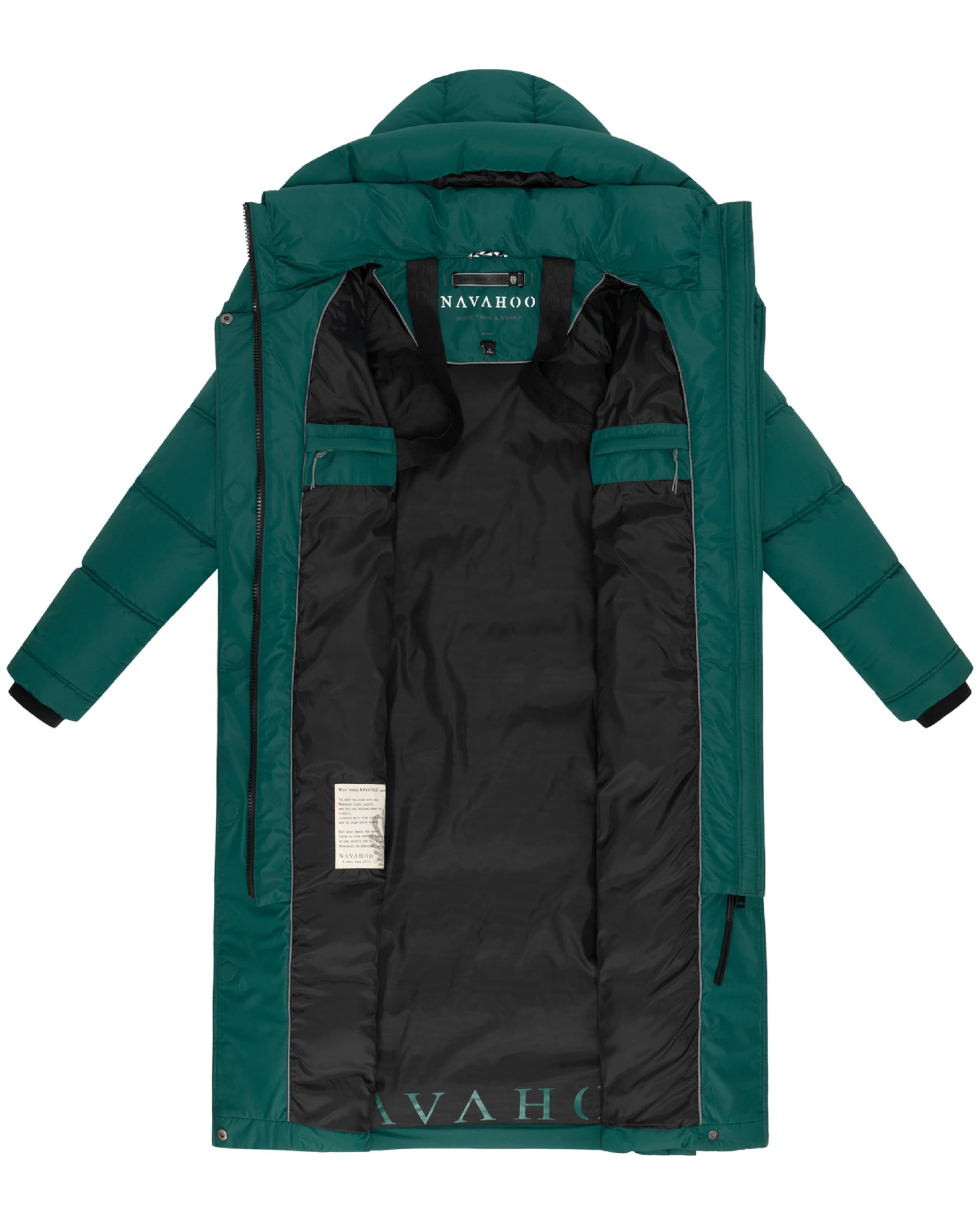 NAVAHOO Winter coat 'Engelsfeder XIV' in Green