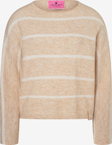 Pull-over 'Singa' LIEBLINGSSTÜCK en beige : devant