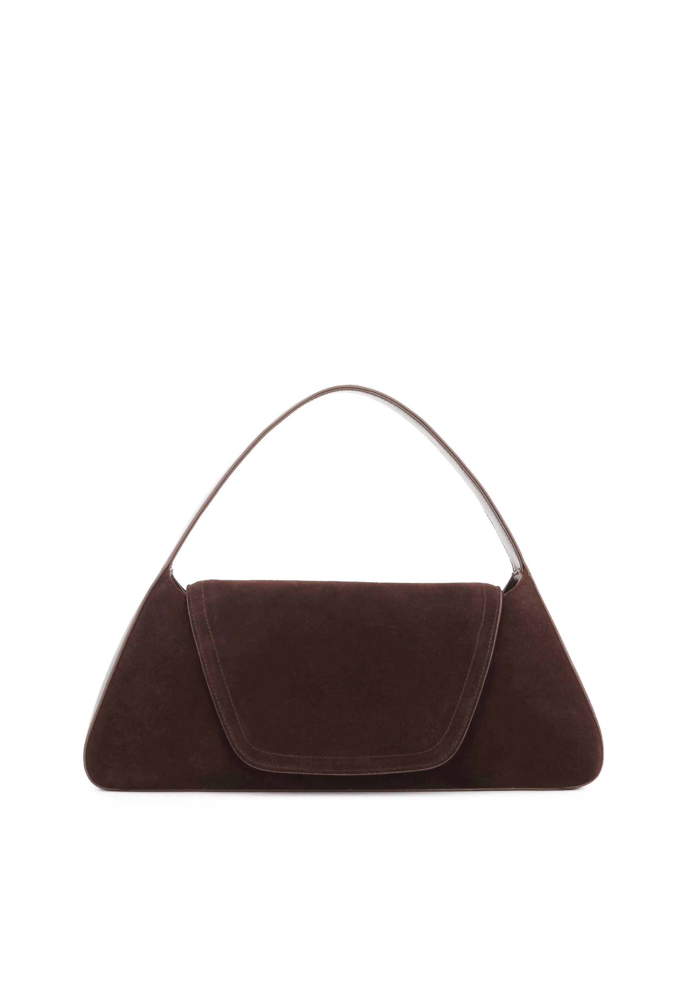 Borsa a mano di Kazar in marrone: frontale