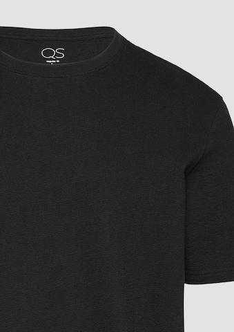 QS T-Shirt in Schwarz