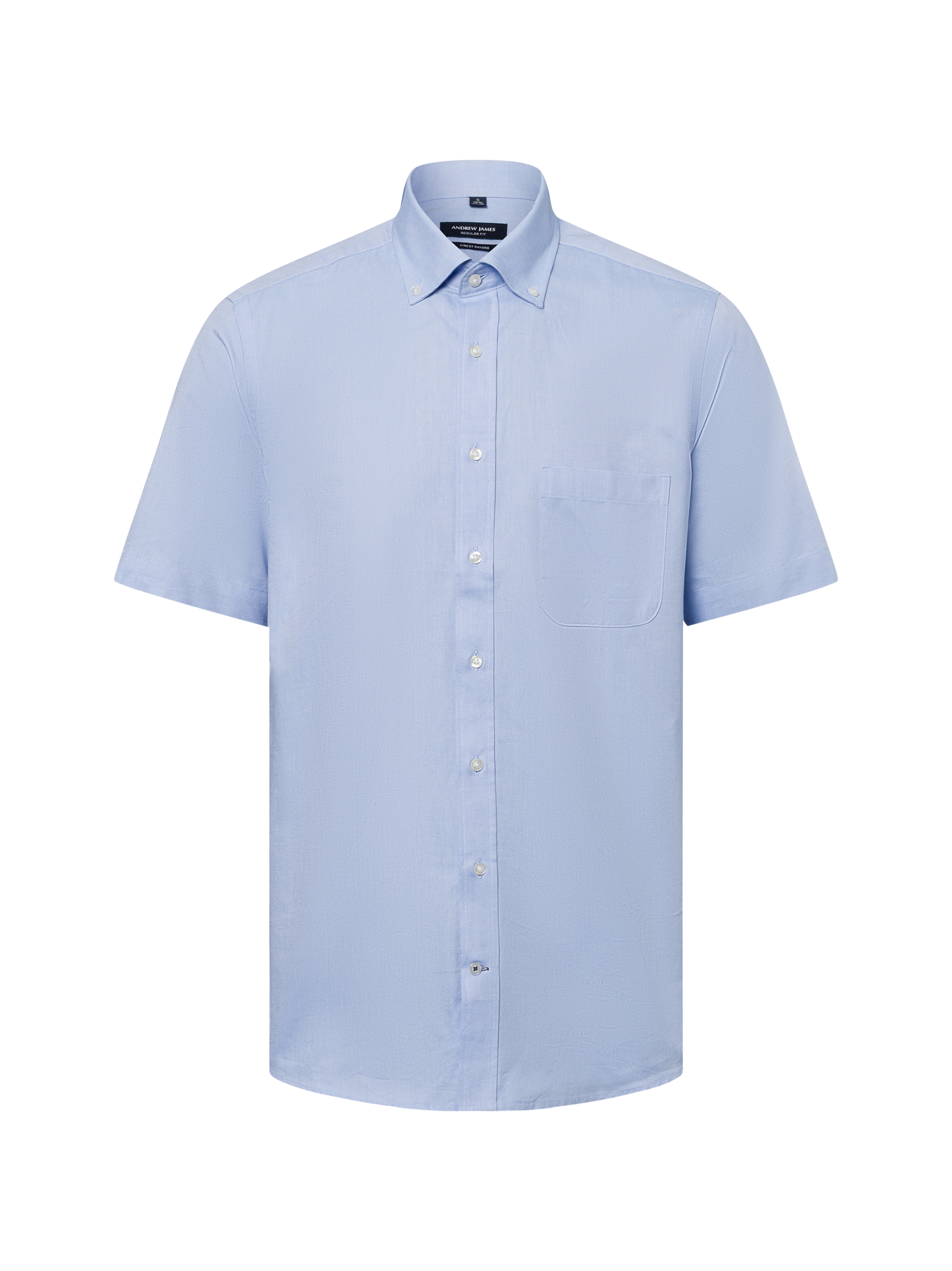 Andrew James Regular Fit Hemd in Blau: Vorderseite