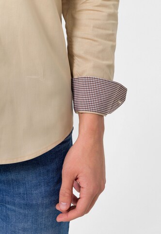 Slim fit Camicia di Felix Hardy in beige