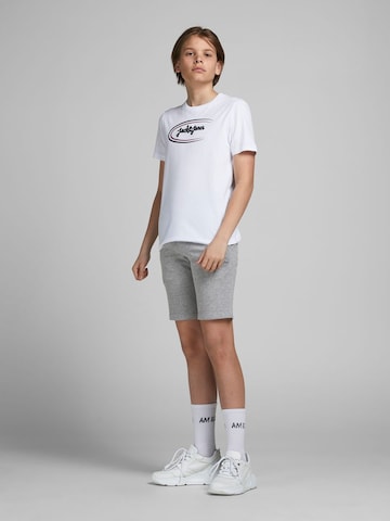 Jack & Jones Junior تقليدي سراويل 'SHARK' بلون رمادي