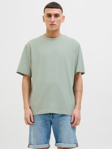 JACK & JONES Shirt 'JCOPACER STRUCTURE TEE' in Groen: voorkant