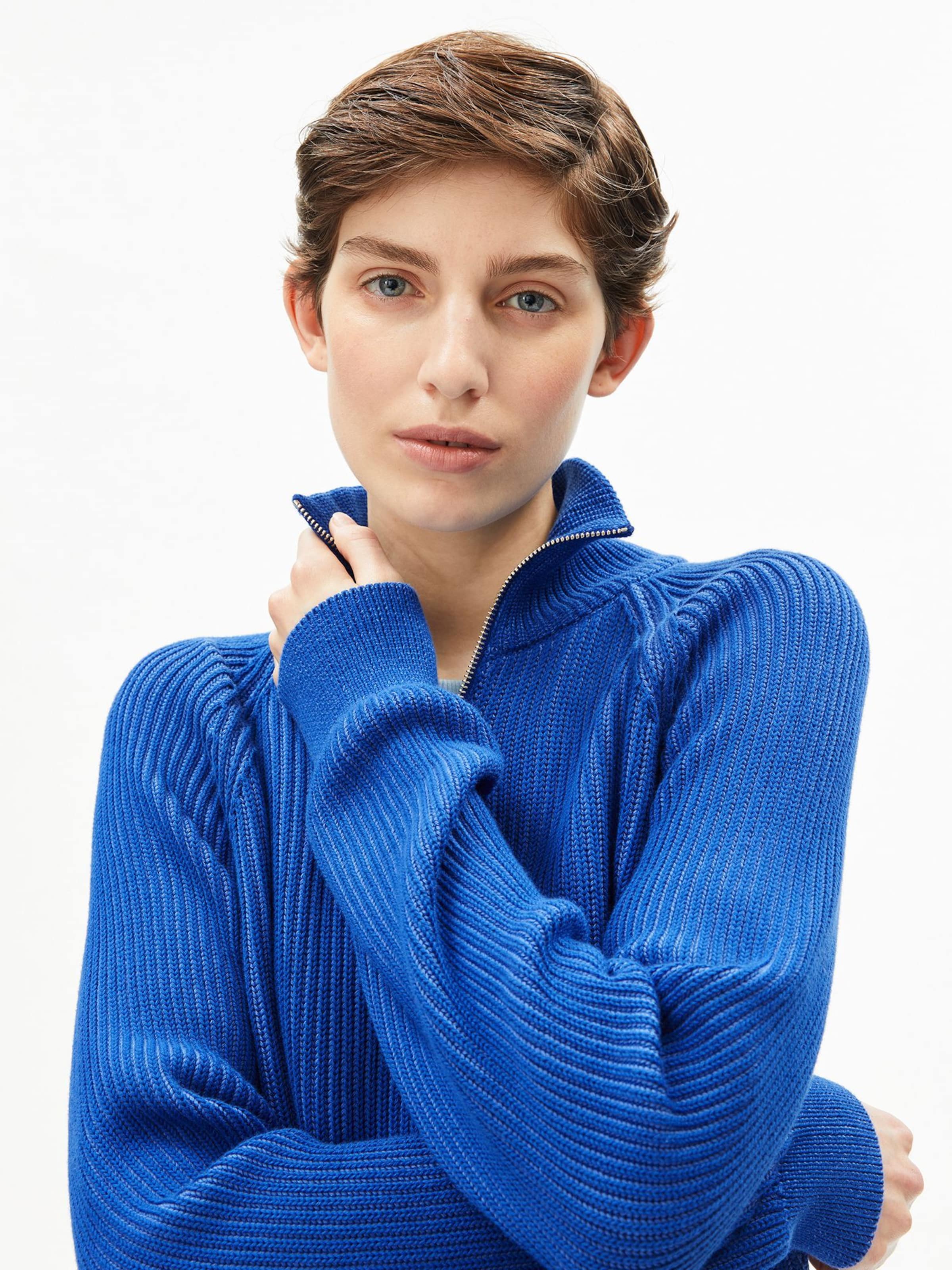 ARMEDANGELS Trui in Blauw: voorkant