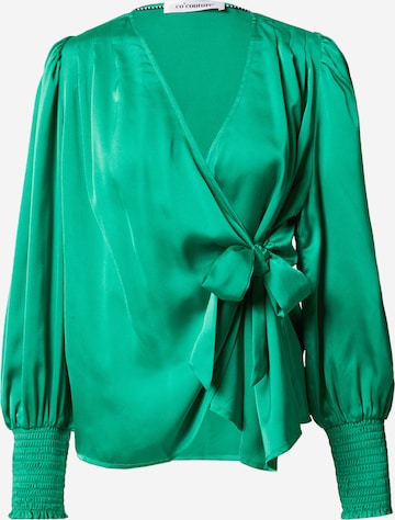 co'couture Blus 'Leika' i grön: framsida