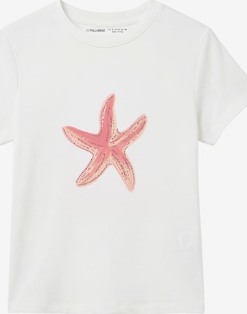 Pull&Bear Paita värissä valkoinen: etupuoli