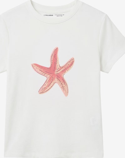 Pull&Bear Majica veličine XS u roza / ružičasta / puder roza / bijela, Pregled proizvoda
