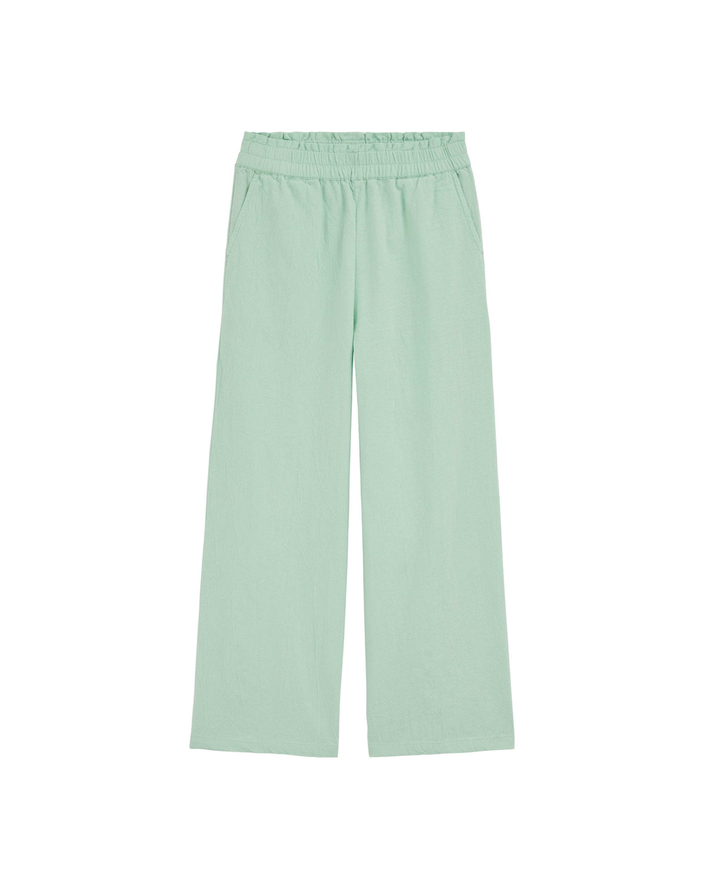 WE Fashion Štandardný strih Nohavice - Zelená: predná strana