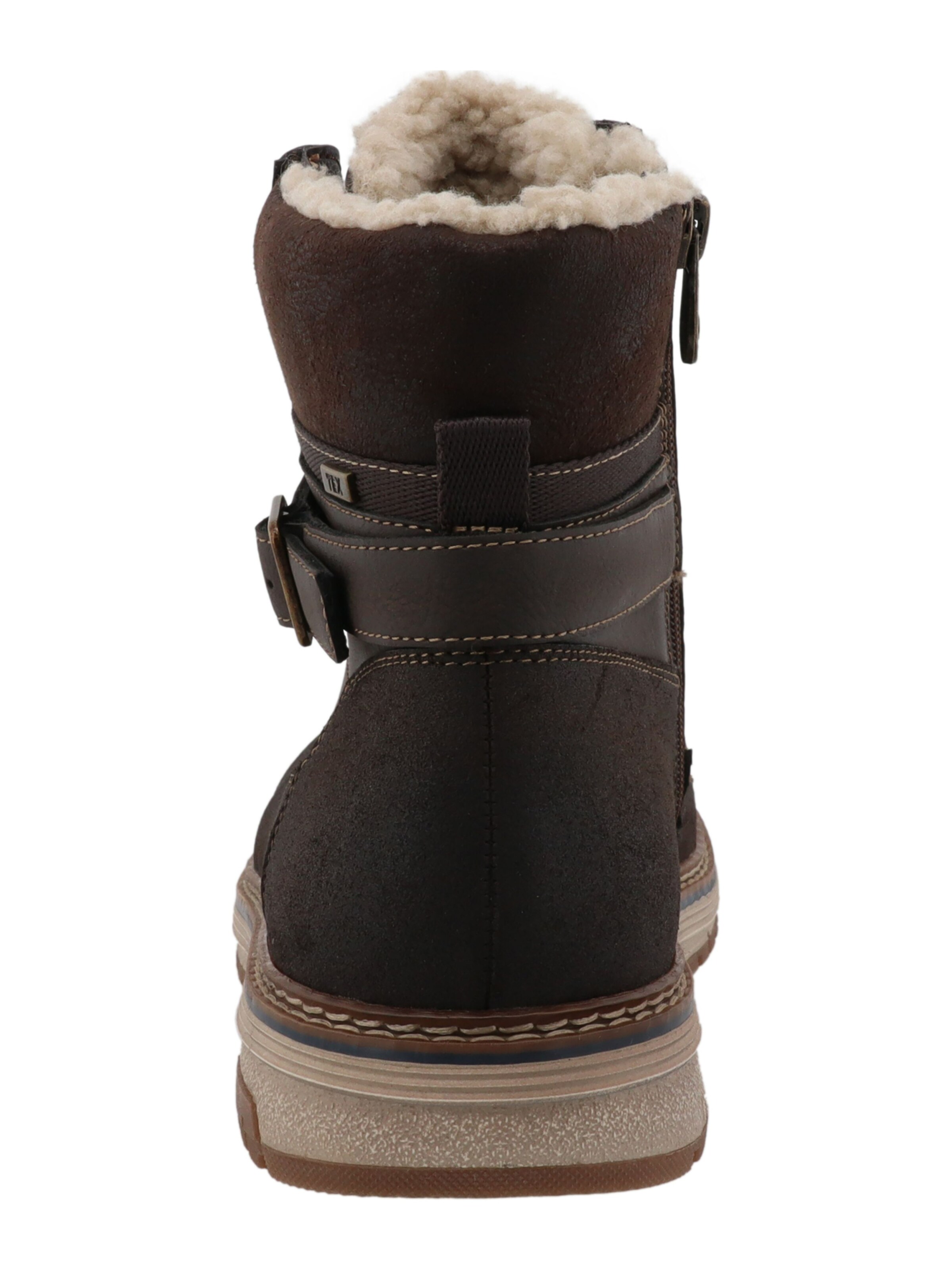 Bocanci cu șireturi de la TOM TAILOR pe maro