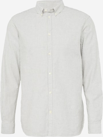 Coupe regular Chemise KnowledgeCotton Apparel en gris : devant