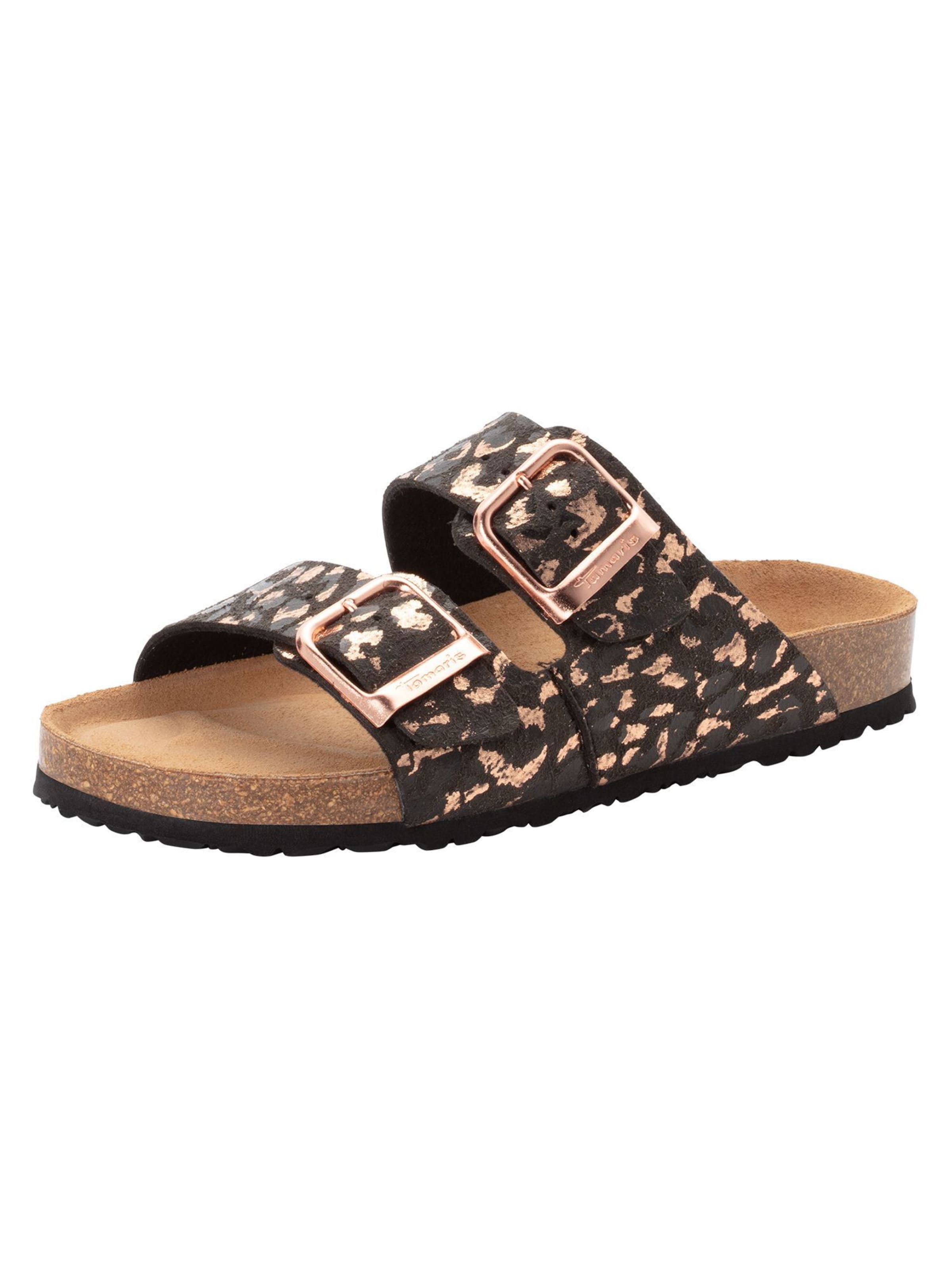 Mule Tamaris en noir : devant