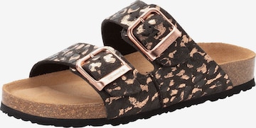 Mule Tamaris en noir : devant