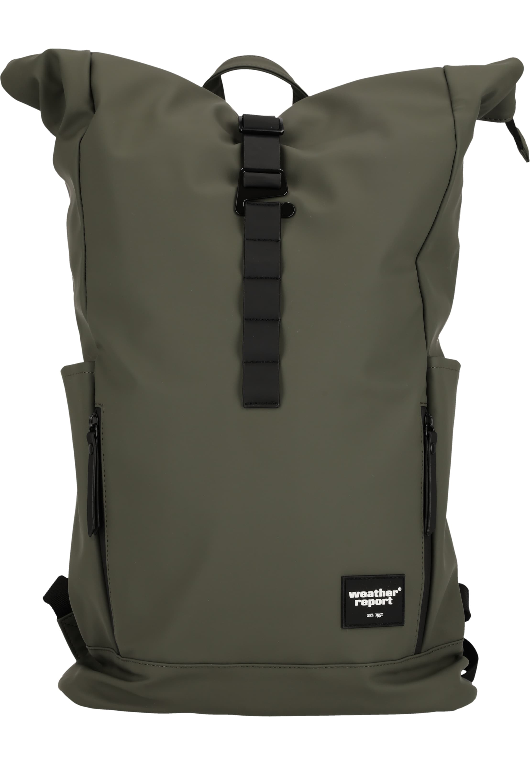 Weather Report Rugzak 'Bronze' in Groen: voorkant