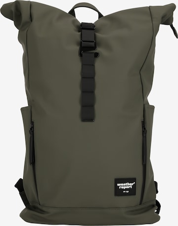 Weather Report Backpack 'Bronze' in Green: front