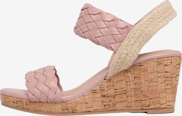 Sandales Lipsy en beige : devant