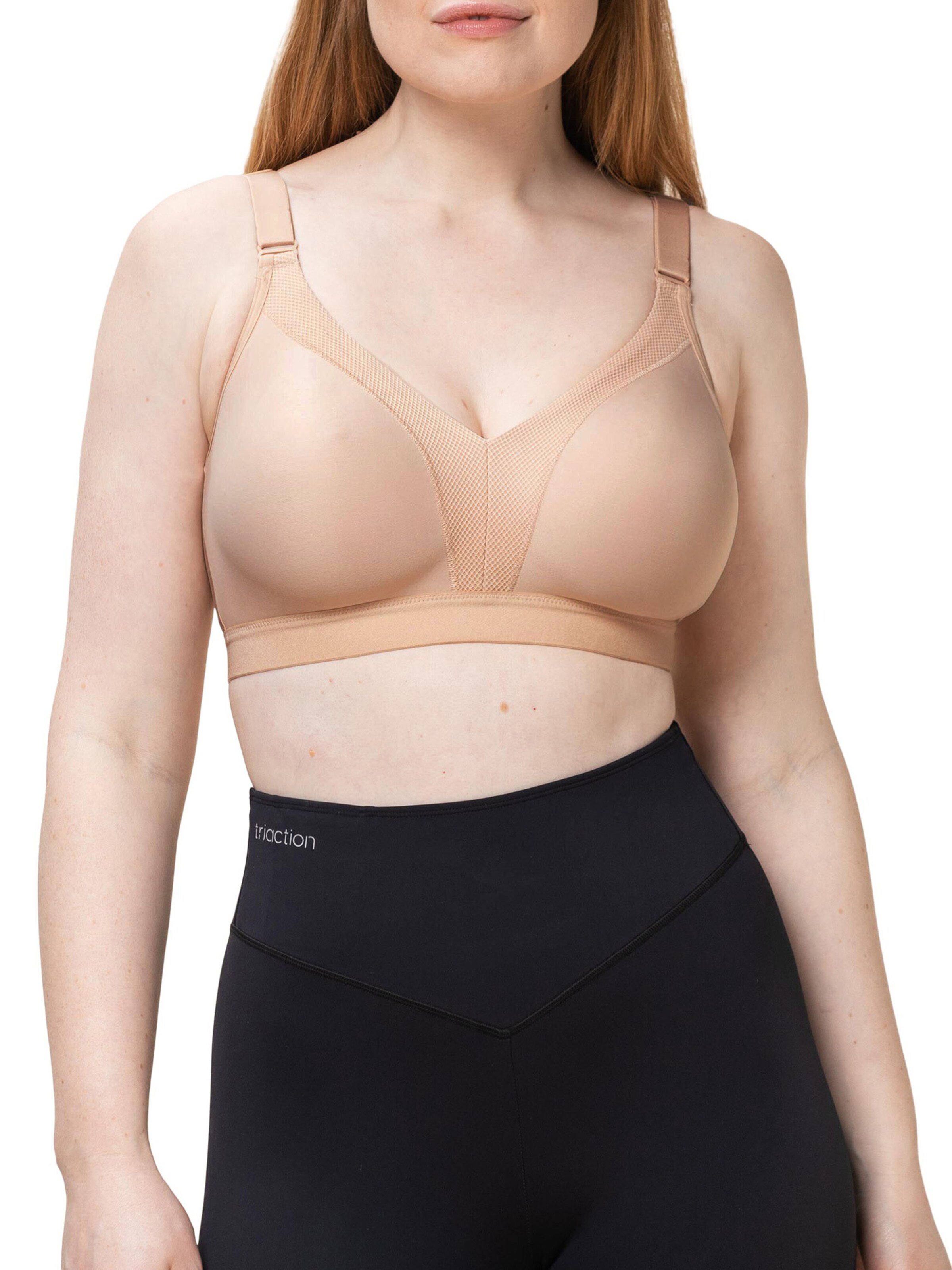 Triumph Triaction Low Support Sports Bra ' Triaction Wellness ' in Beige