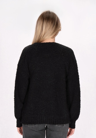 myMo ROCKS Gebreid vest in Zwart