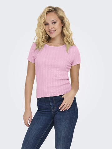 Maglietta di ONLY in rosa: frontale
