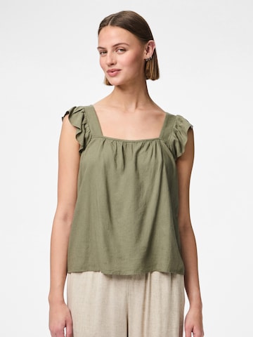PIECES Blouse 'PCPIA' in Green: front