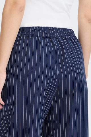 Wide Leg Pantalon à pince 'IHHally' ICHI en bleu