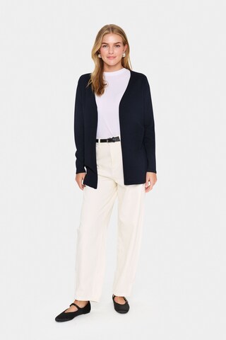 SAINT TROPEZ Gebreid vest 'KilaSZ' in Blauw
