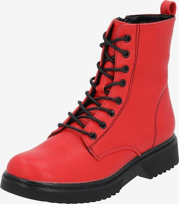 Palado Lace-Up Boots 'Djerba' in Red: front