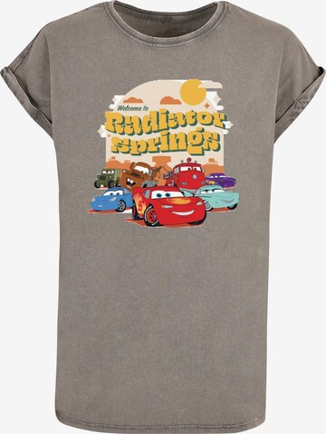 ABSOLUTE CULT T-Shirt 'Cars - Radiator Springs Group' in Grau: predná strana