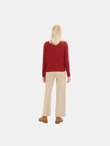 TOM TAILOR Sweater in Red