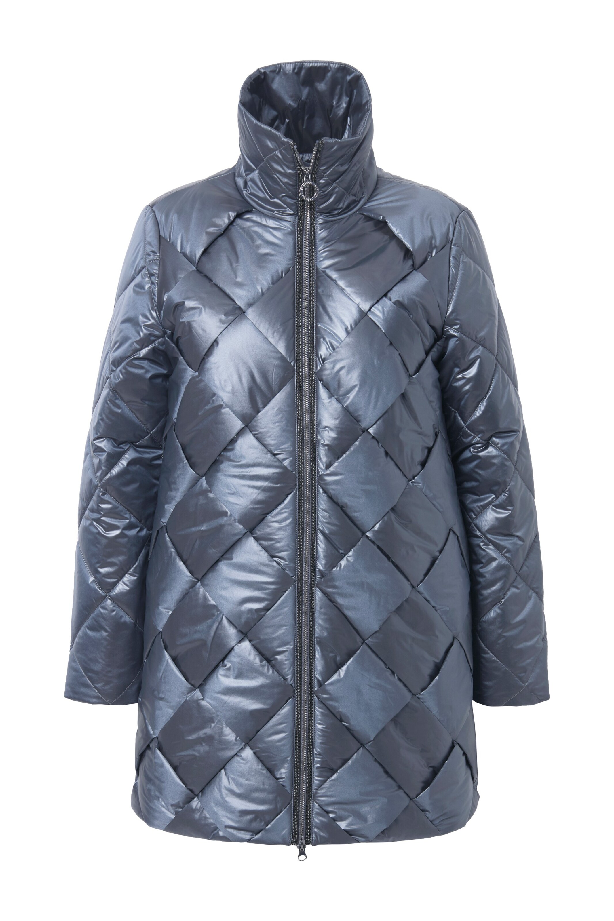 Ulla Popken Between-Season Jacket in Blue: front