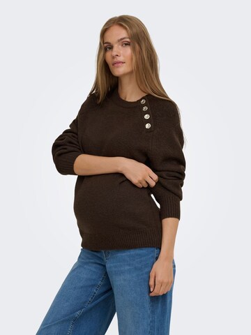 Only Maternity - Jersey 'OLMEmma' en marrón: frente